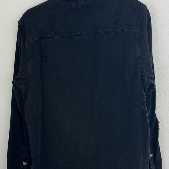 American Bazi Black Denim Jacket - Picture 4 of 5